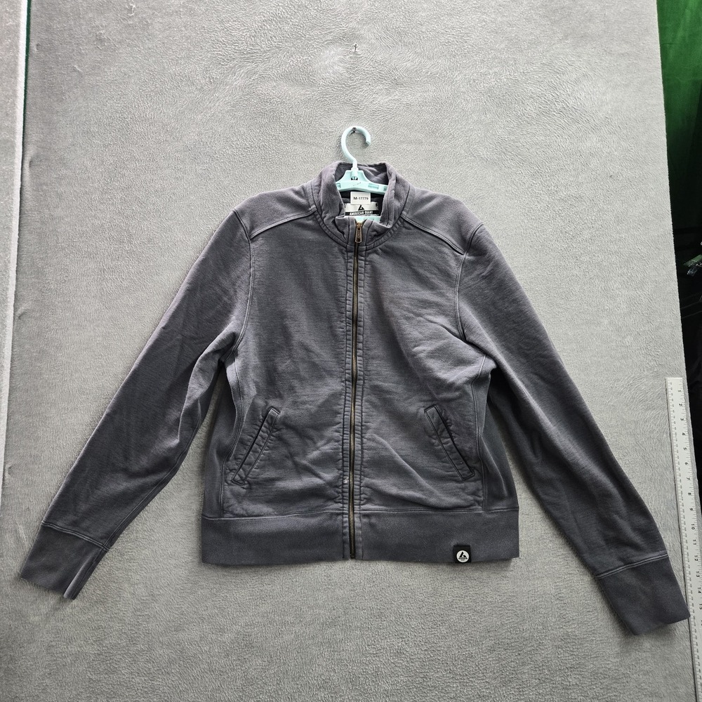 American Giant Women Jacket XL Gray Moto Full Zip READ